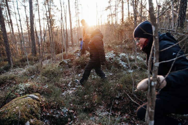 Frivilliga räddningstjänsten (Vapepa) larmades för att bistå myndigheter 544 gånger förra året. Bild av träning. Bild:  Joonas Brandt/SPR