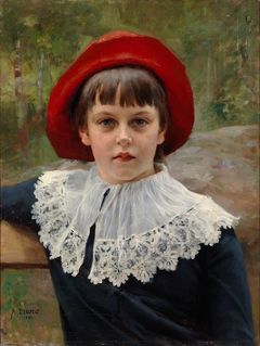 Albert Edelfelt: Porträtt av konstnärens syster Berta Edelfelt (1884). Finlands Nationalgalleri / Konstmuseet Ateneum. Bild: Finlands Nationalgalleri / Jenni Nurminen.