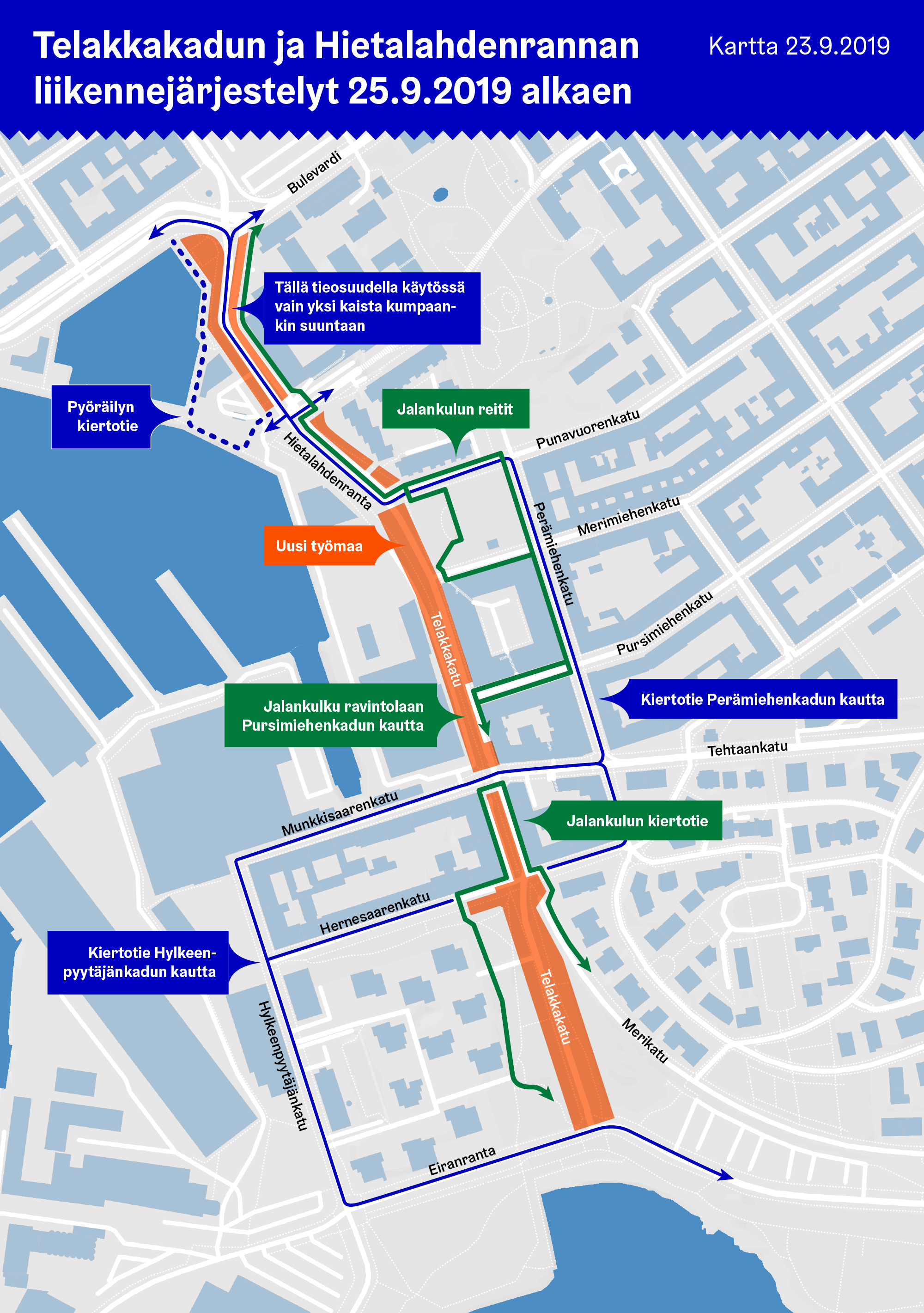 bulevardi helsinki kartta Telakkakadun Tyomaan Kiertoreitilla Muutoksia Helsingin Kaupunki Kaupunkiympariston Toimiala bulevardi helsinki kartta bulevardi helsinki kartta Telakkakadun Tyomaan Kiertoreitilla Muutoksia Helsingin Kaupunki Kaupunkiympariston Toimiala bulevardi helsinki kartta