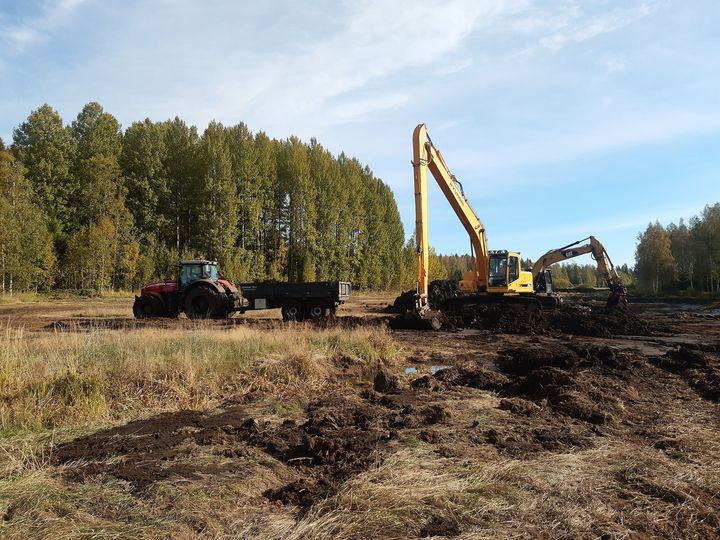 Nuutajärvelle rakennettiin syksyllä kosteikkoa maatalouden valumavesiä puhdistamaan. Kosteikko on osin Pirkanmaan ELY-keskuksen rahoittama. Kuva: Kati Ojala