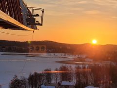 Näkymä Trenoxin torninosturista.