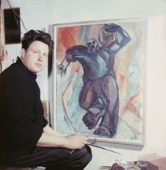 Eino Ruutsalo Brondan vintillä vuonna 1957 (kuva: Eino Ruutsalon perikunta)
