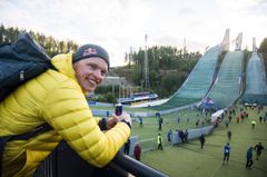 Tapahtuman vetonaula Iivo Niskanen nautti tapahtuman tunnelmasta. Kuvaaja: Victor Engström / Red Bull Content Pool.