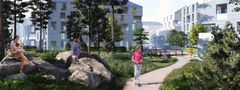 A vision of the developing residential centre in northern Espoo. Picture: City of Espoo