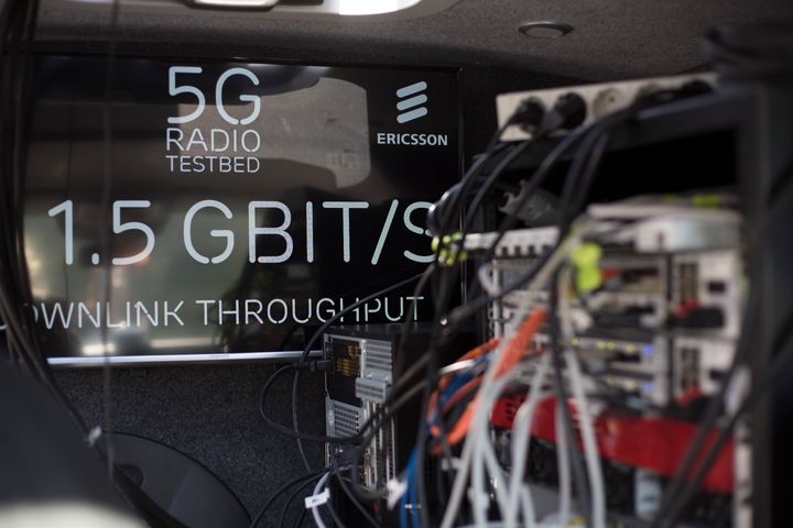 3,5 GHz -taajuuden nopeuslukemia DNA:n ja Ericssonin 5G-testissä.