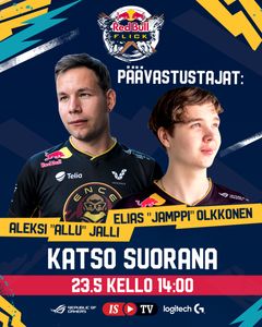 Aleksi "allu" Jalli ja Elias "Jamppi" Olkkonen kohtaavat Red Bull Flick -turnauksen finalistit