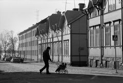 Tegelbruksgatan 1-3, mars 1979. Bild Gunnar Bäckman.