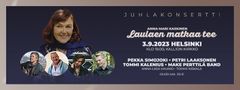 Anna-Mari Kaskisen elämäntyötä juhlitaan Laulaen matkaa tee -juhlakonsertissa Helsingissä Kallion kirkossa 3. syyskuuta.