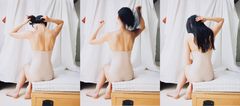 Elina Brotherus: Étude en trois parties de danseuse défaisant son chignon, 2007 / Kuva: HAM/Maija Toivanen