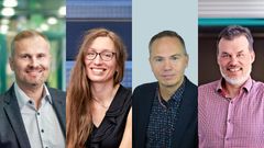 Oulun yliopiston professorit Mika Ylianttila, Julia Jäkel, Kari-Pekka Heikkinen ja Antti Tölli pitävät juhlaluentonsa 24.4. Linnanmaan kampuksella.
