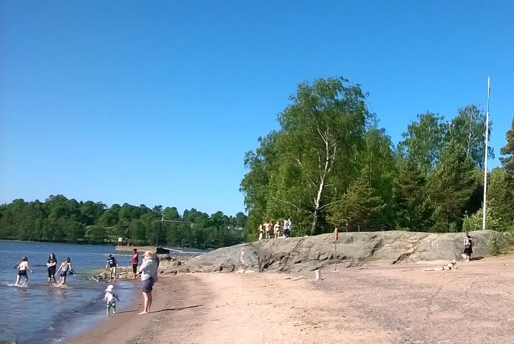 Mustikkamaan uimaranta. Kuva: Lotta Kivikoski