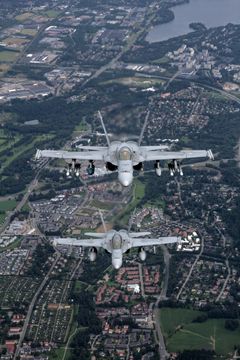 FA-18 Hornet. Kuva: Ilmavoimat / Derek Bower