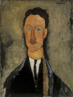 Amedeo Modigliani, Taidemaalari Léopold Survagen muotokuva (1918). Kuva: Ateneumin taidemuseo / Hannu Aaltonen