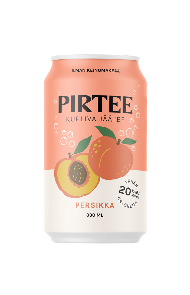 PIRTEE kupliva jäätee Persikka 330 ml