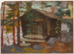 Elga Sesemann: Ruovesi, outbuilding (1947). Private collection. Photo: Finnish National Gallery / Hannu Aaltonen.