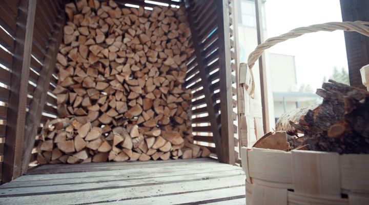 Hyvä puuvaja on ilmava ja suojaa puita sateelta. Kuva: HSY / Tero Pajukallio