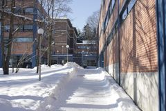 Arkkitehti Arto Sipisen rakennukset talvella. Kuvaaja: Riikka Mäkipelkola