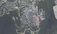 Kehittämisvarausalueen sijainti ilmakuvassa