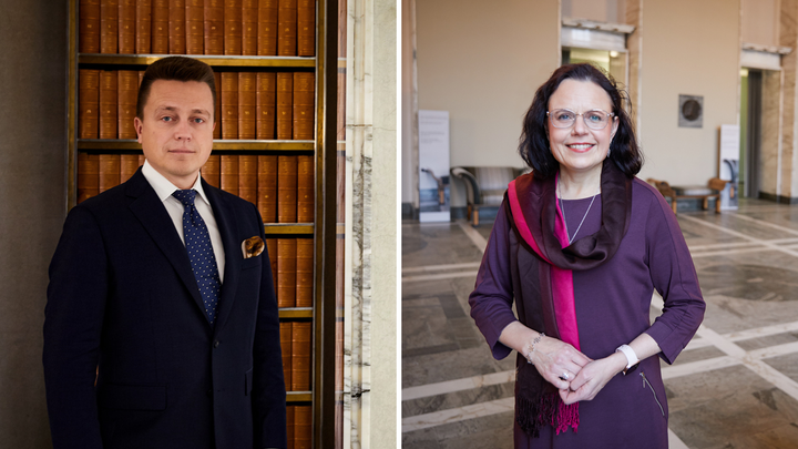 Atte Kaleva ja Mia Laiho. Kuvaaja: Mikko Mäntyniemi.