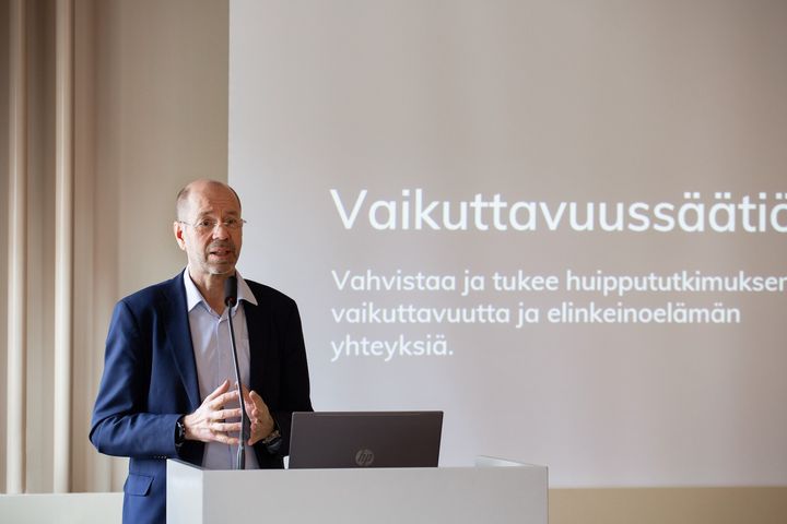 Vaikuttavuussäätiön hallituksen puheenjohtaja Lauri Oksanen (HANDOUT)