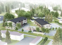 M2-Kotien vuokrakerrostalo valmistuu Päivärannan kaupunginosaan Kuopioon. Havainnekuva Arkkitehtipalvelu Oy.