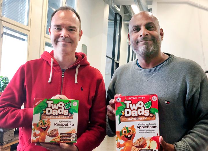 Peter Vesterbacka ja Tino Singh lähtevät viemään TwoDadsia maailmalle.