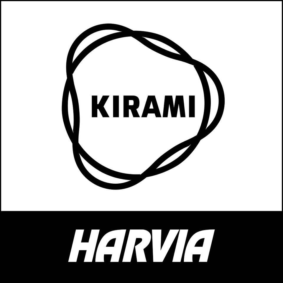 Harvia logo Endorsements Kirami black