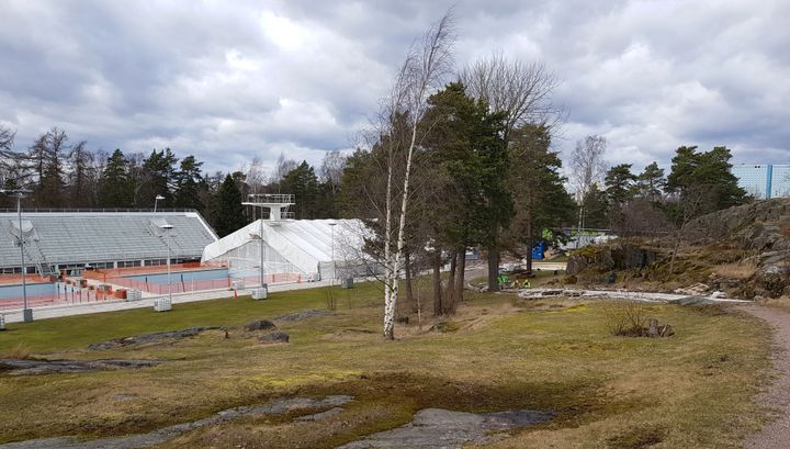 Helsingin kaupungin toimipaikoissa on viime viikkojen aikana remontoitu ja tehty huoltotoimenpiteitä. Kuva: Helsingin uimastadionin / Helsingin kaupunki, 2020.