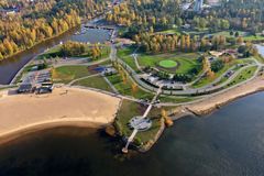 Ilmakuva Meripuiston alueesta. Kuvaaja Aki Paavola.