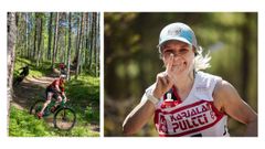 Tapahtumareitit kulkevat pääosin nopeilla Kontionpolut-verkoston poluilla Kontiolahdella. Kuvat: Elina Laukkanen (mtb), Ilona Mikkonen (juoksu). 