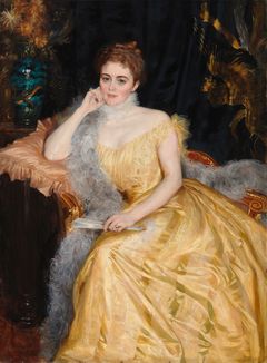 Albert Edelfelt: Valtioneuvoksetar Alice von Haartmanin muotokuva (1895). Kansallisgalleria / Ateneumin taidemuseo. Kuva: Kansallisgalleria / Hannu Pakarinen.