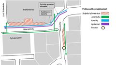 Liikennejärjestelyt Helsinginkadulla ja Kaarlenkadulla 11.1. alkavalla viikolla