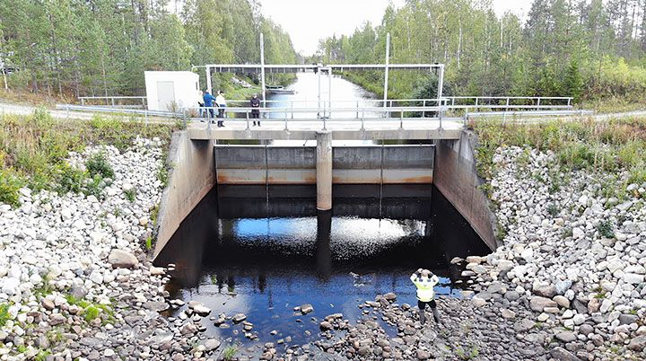 Oijärven säännöstelypato.