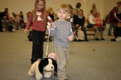 Lelukoirakilpailu Helsingin Messukeskuksessa 13.12.2008 kansainvälisen koiranäyttelyn ja eläinmessujen yhteydessä.
Kuva: Jukka Kaitala/STT Info Kuva. Kuvat ovat vapaasti käytettävissä. Kuvia julkaistaessa pyydämme mainitsemaan lähteen: kuvaajan nimi ja S
