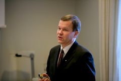 Rahoitusmarkkinoiden tilanne on selvästi helpottunut kesästä lähtien sanoo toimitusjohtaja Pauli Heikkilä. Kuva: Jakke Nikkarinen/STT Info Kuva. Kuvat ovat vapaasti käytettävissä. Kuvia julkaistaessa pyydämme mainitsemaan lähteen: kuvaajan nimi ja STT Inf