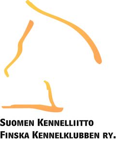 Suomen Kennelliiton logo. Huom: Logo voi näyttää esikatselurudussa tummalta. Klikkaa kuva auki, jolloin se näkyy oikean värisenä.