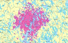 Kartta: DNA:n antenniverkon Jyväskylän lähetin käynnistyy 12.10.2011