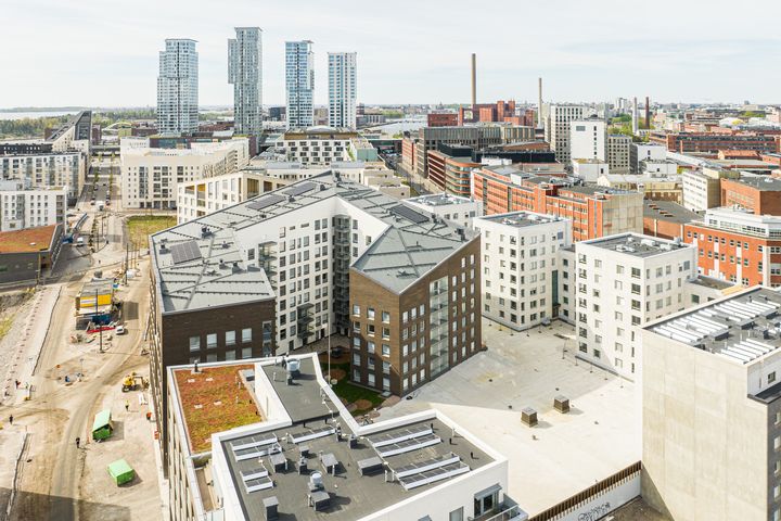 Asuntosäätiön uusi asumisoikeuskohde Verkkoneula 4 Helsingin Verkkosaaressa.