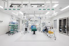 Kuvassa Coxan leikkaussali