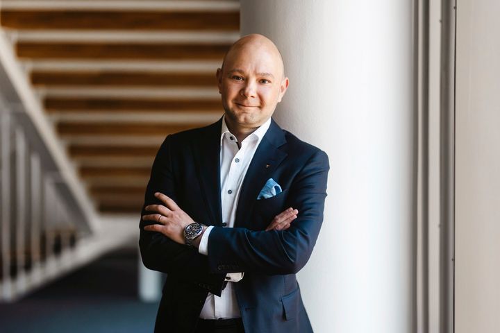 Suomen Yrittäjien puheenjohtaja Petri Salminen. Salmiselle valitaan seuraaja tänään 16.10. iltapäivällä Suomen Yrittäjien liittokokouksessa. Kuva: Jetro Stavén