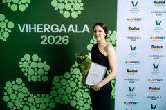 Maisema-arkkitehti Sara Korkeamäki palkittiin Lappset-palkinnolla diplomityöstään 11.2. Jyväskylässä Viherpäivien yhteydessä järjestetyssä Vihergaalassa.