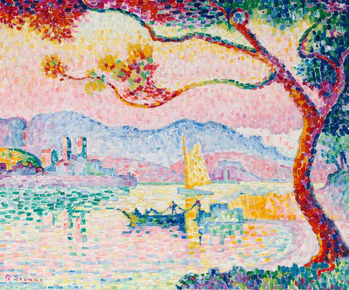 Paul Signac: Antibes (ajoittamaton). Kansallisgalleria / Ateneumin taidemuseo, Antellin kokoelma. Kuva: Kansallisgalleria / Jenni Nurminen