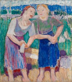 Tyko Sallinen: Washerwomen (1911). Finnish National Gallery / Ateneum Art Museum. Photo: Finnish National Gallery / Aleks Talve