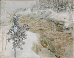 Akseli Gallen-Kallela: Imatra talvella (1893). Kansallisgalleria, Ateneumin taidemuseo. Kuva: Kansallisgalleria / Hannu Pakarinen