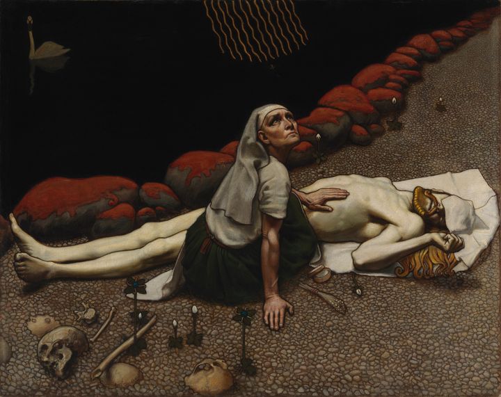 Akseli Gallen-Kallela: Lemminkäinens moder (1897). Finlands Nationalgalleri / Konstmuseet Ateneum. Antells samlingen. Foto: Finlands Nationalgalleri / Hannu Pakarinen