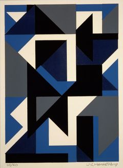 Lars-Gunnar Nordström: Composition in Blue, (1952). Finnish National Gallery / Ateneum Art Museum. Photo: Finnish National Gallery / Nina Pätilä