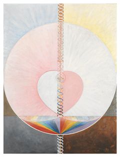 (Arcana Borealis:) Hilma af Klint, Kyyhkynen nro 1, sarja UW, ryhmä 9 (1915), Stiftelsen Hilma af Klints Verk. Kuva: Moderna Museet