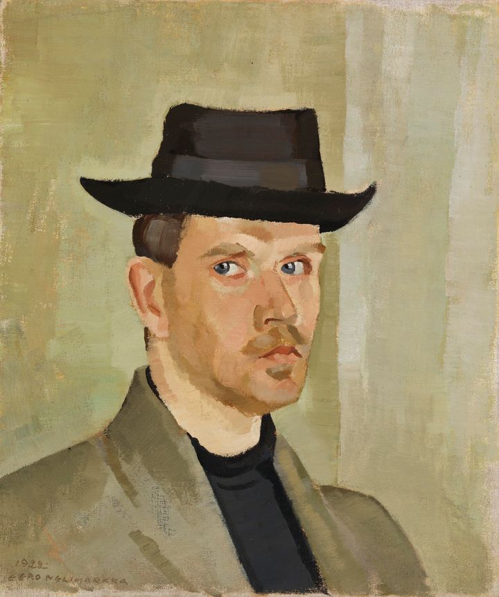 Eero Nelimarkka: Självporträtt (1922). Finlands Nationalgalleris samling / Konstmuseet Ateneum. Foto: Finlands Nationalgalleri / Hannu Pakarinen.