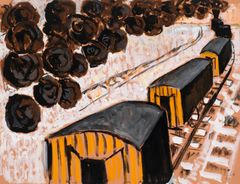 Elga Sesemann: Juna (1968), Kansallisgallerian kokoelma / Ateneumin taidemuseo, Yrjö ja Nanny Kauniston kokoelma. Kuva: Kansallisgalleria / Jenni Nurminen