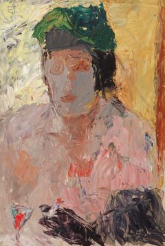 Elga Sesemann: Kahvilassa (1945). Kansallisgallerian kokoelma / Ateneumin taidemuseo. Kuva: Kansallisgalleria / Hannu Aaltonen